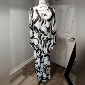 Va Va Voom Black & White Medium Jumpsuit